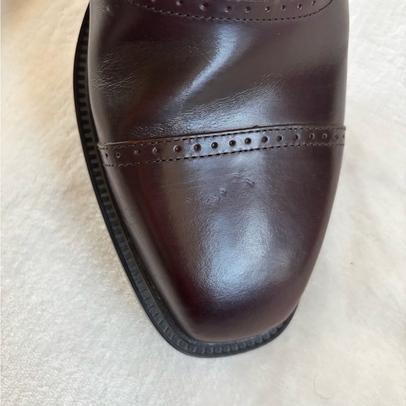 Rockport APM1141E Burgundy Dark Brown Leather Cap Toe Oxford Dress Shoes 9M main image 10